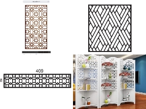 Bộ sưu tập Vách ngăn phòng khách hoa văn