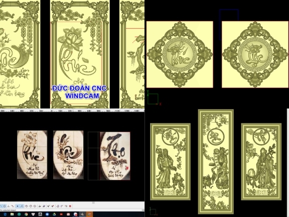 5 Mẫu Tranh Phúc Lộc Thọ thiết kế đẹp mắt trên Jdpaint