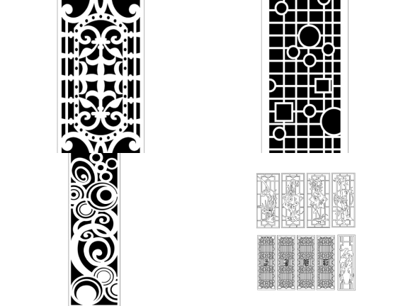 10 bộ mẫu thiết kế vách ngăn cnc