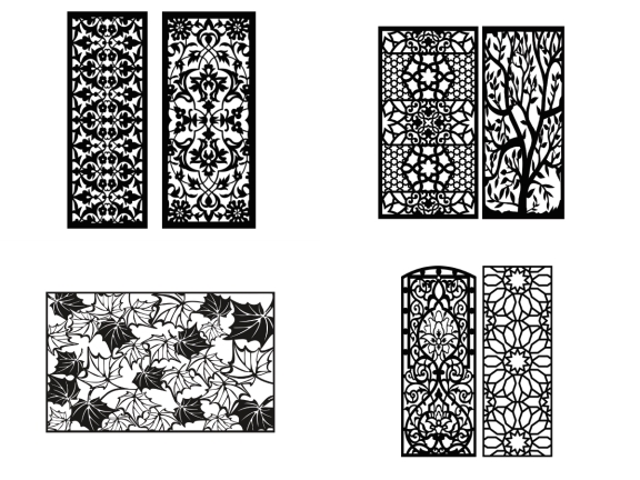 10 bộ mẫu vách ngăn cnc mới nhất
