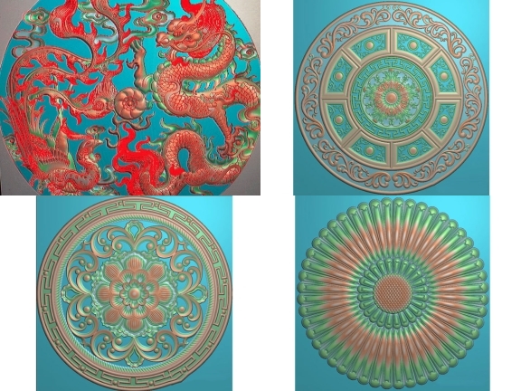 -10% bộ sưu tập 4 mẫu mâm trần CNC jdpaint đẹp tháng 6