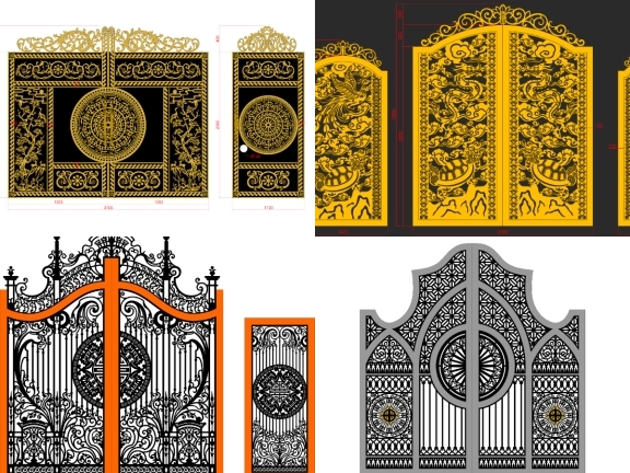 10 Cổng 2 Cánh Đẹp - Chắc Chắn - Thẩm Mỹ
