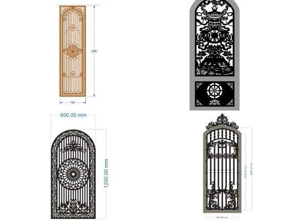 10 Mẫu Cổng 1 Cánh Phụ Trang Nhã