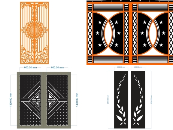 10 Mẫu Cổng 2 Cánh Hiện Đại Thiết Kế Đơn Giản