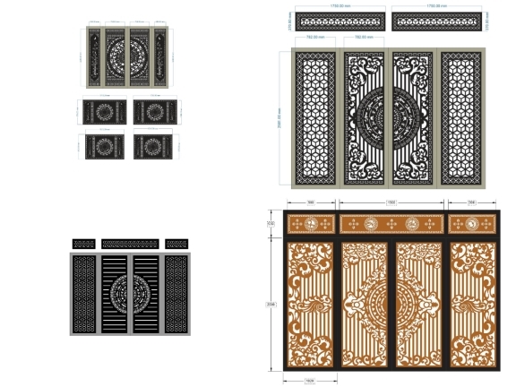 10 mẫu cổng 4 cánh mới nhất