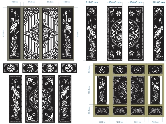 Top 10 mẫu cổng 4 cánh sen mới nhất