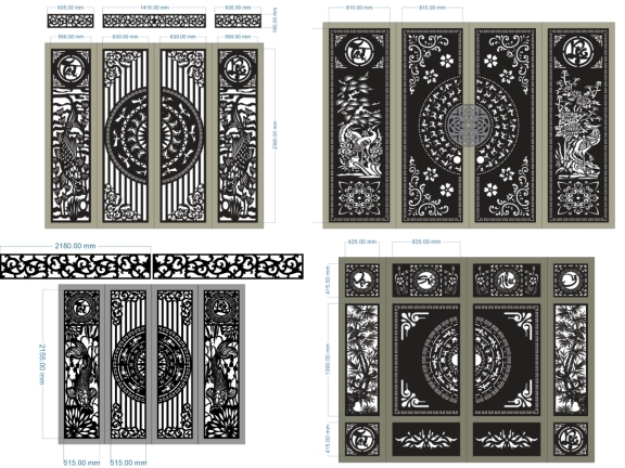 10 mẫu cổng 4 cánh tài lộc mới nhất 2026