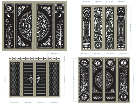 10 mẫu cổng 4 cánh tài lộc mới nhất đẹp 2026