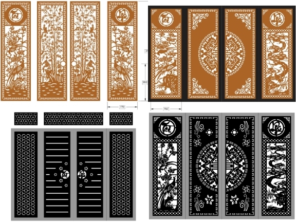 10 mẫu cổng 4 cánh tài lộc mới nhất