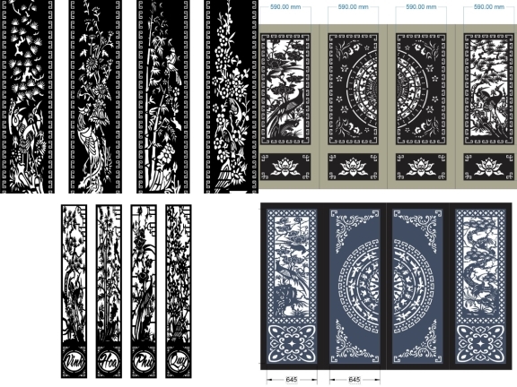 Top 10 mẫu cổng 4 cánh trúc giá rẻ mới