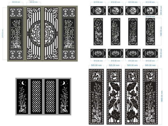 Top 10 mẫu cổng 4 cánh trúc giá rẻ 2026