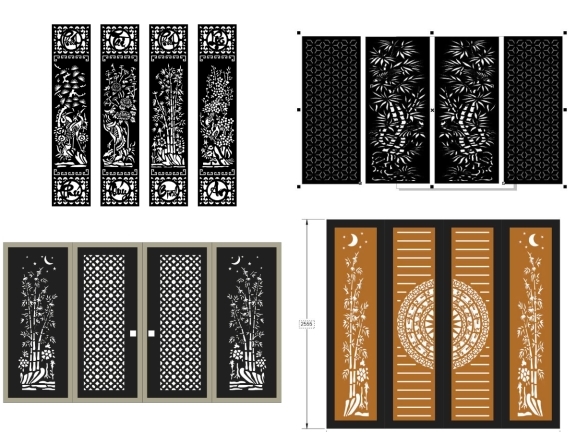 Top 10 mẫu cổng 4 cánh trúc giá rẻ đẹp 2026