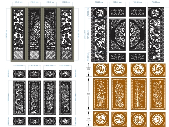 Top 10 cổng 4 cánh trúc giá rẻ đẹp 2026