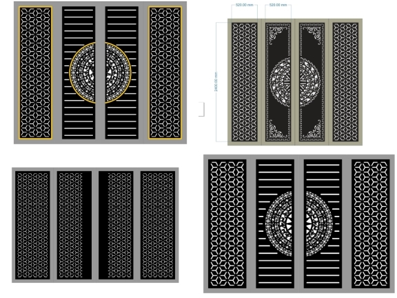 Top 10 mẫu cổng bông tuyết mới nhất 2026