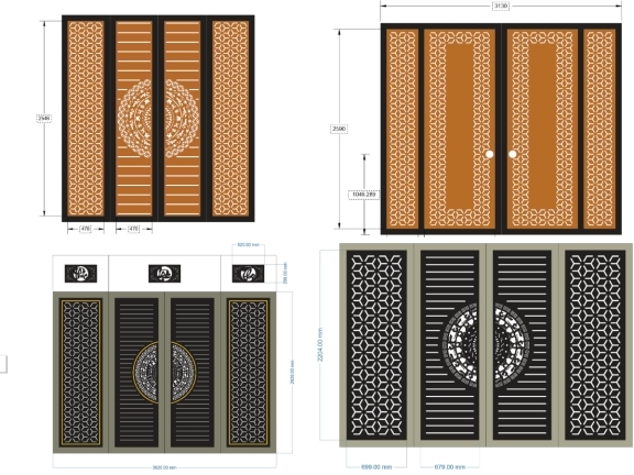 Tổng hợp 10 mẫu cổng bông tuyết mới nhất