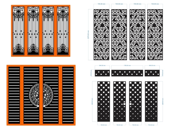 Top 10 mẫu cổng 4 cánh nhà phố mới nhất 2026