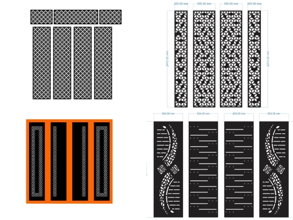 10 mẫu cổng 4 cánh nhà phố mới nhất đẹp mắt