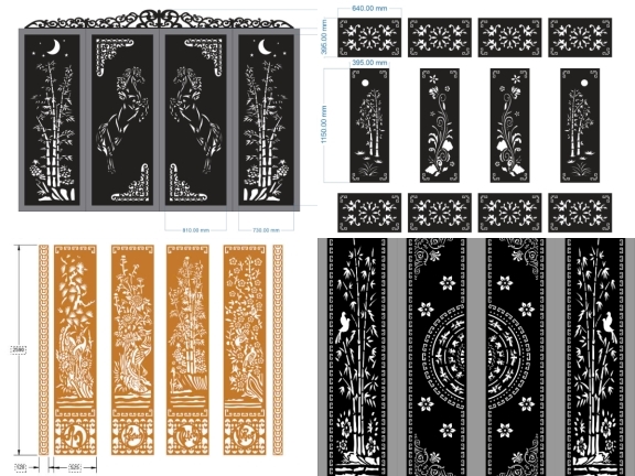 10 Mẫu Cổng Trúc CNC – Giải Pháp Hoa Văn Nhẹ, Thoáng