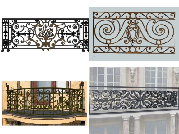 10 Mẫu Lan Can SketchUp Hiện Đại Và Tối Giản