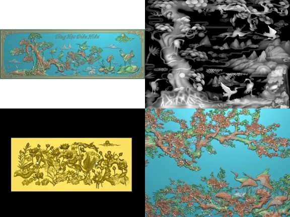 10 mẫu thiết kế Tranh Hạc độc đáo trên Jdpaint