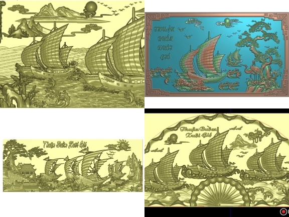 10 Thiết kế Jdpaint Thuận Buồm Xuôi Gió Hot nhất Thuviencnc