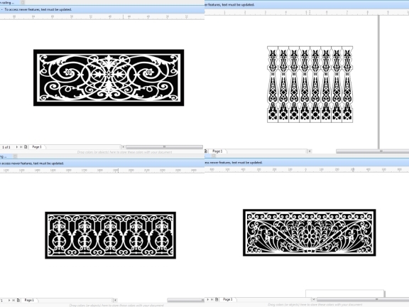 10 thiết kế Lan Can CNC trên Corel được ưa chuộng