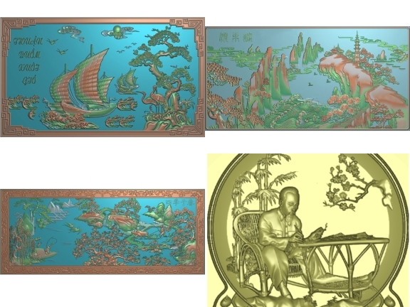 10 Thiết kế Tranh Gỗ CNC tuyệt đẹp được thiết kế trên Jdpaint