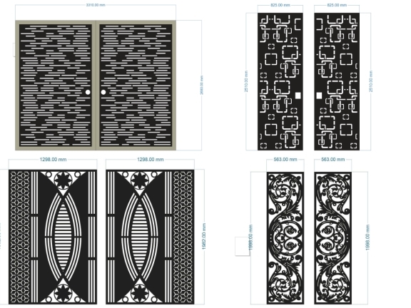 12 Mẫu Cổng 2 Cánh Hiện Đại Phù Hợp Nhà Phố