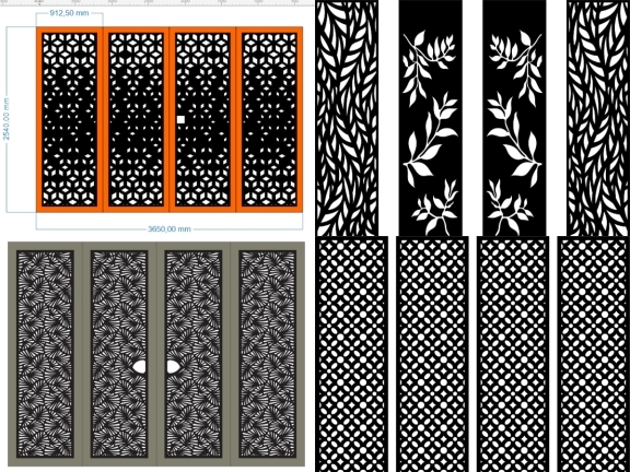 12 Mẫu Cổng 4 Cánh Hiện Đại Giúp Không Gian Cổng Thêm Nổi Bật