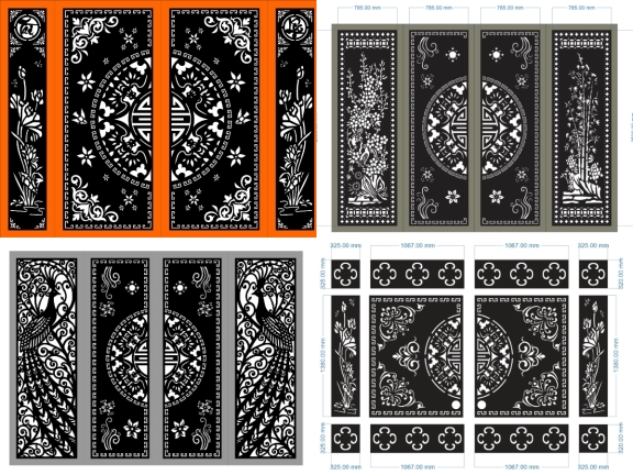 12 mẫu cổng 4 cánh trống dơi tinh tế