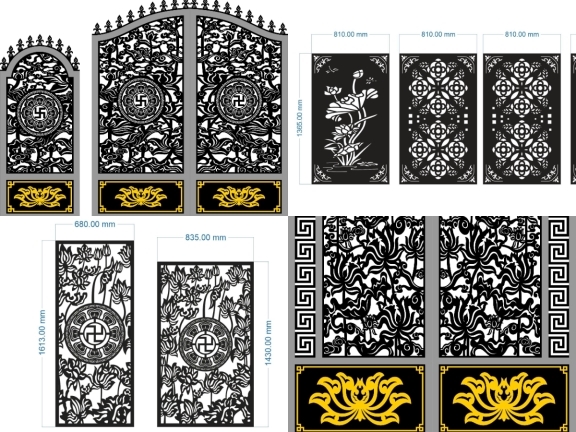 12 mẫu cổng chùa mới nhất