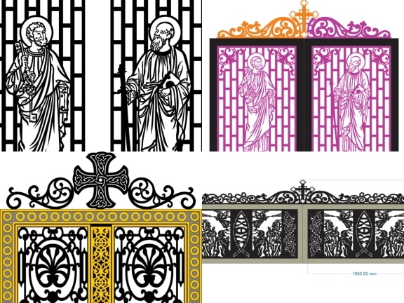 14 Mẫu cổng 2 cánh công giáo