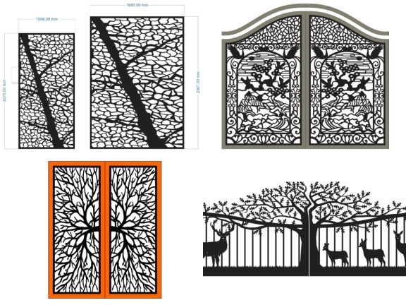 14 mẫu cổng cây 2 cánh siêu hot