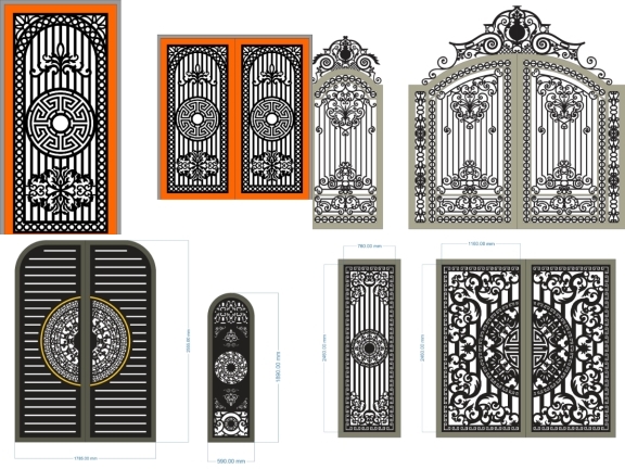 15 mẫu cổng 2 cánh đẹp nhất