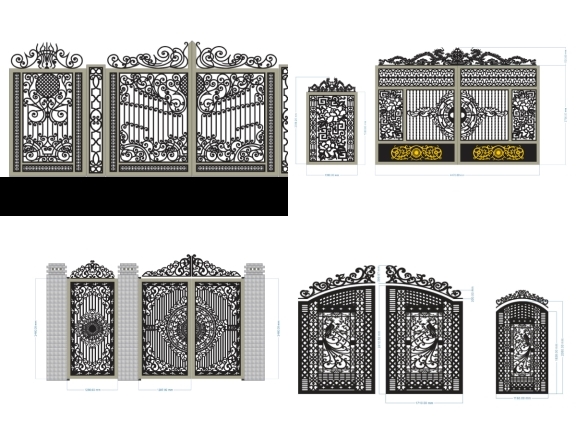 15 mẫu Cổng 2 Cánh - Giải Pháp An Toàn & Tiện Lợi