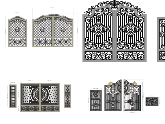 15 Mẫu Cổng 2 Cánh Thiết Kế Theo Yêu Cầu
