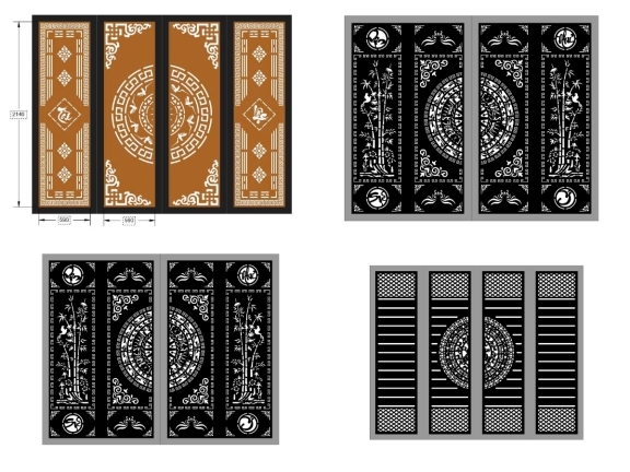 15 mẫu cổng 4 cánh mới nhất