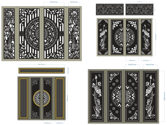 15 mẫu cổng 4 cánh mới nhất đẹp nhất