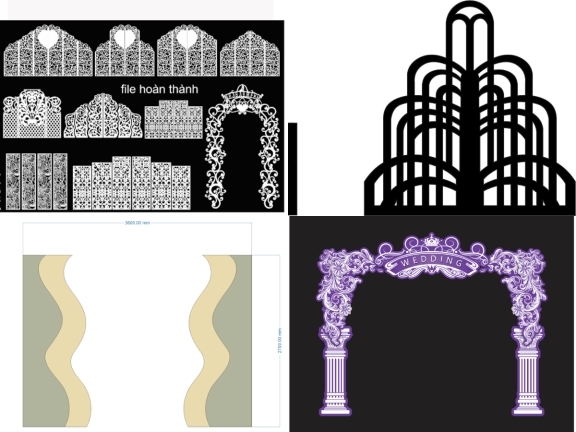 15 mẫu cổng cưới siêu rẻ – đẹp mắt