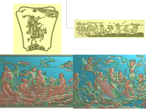 15 Mẫu thiết kế Jdpaint Tranh Tiên CNC 3D tinh xảo