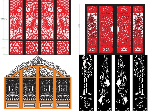 18 BST mẫu cổng 4 cánh mới