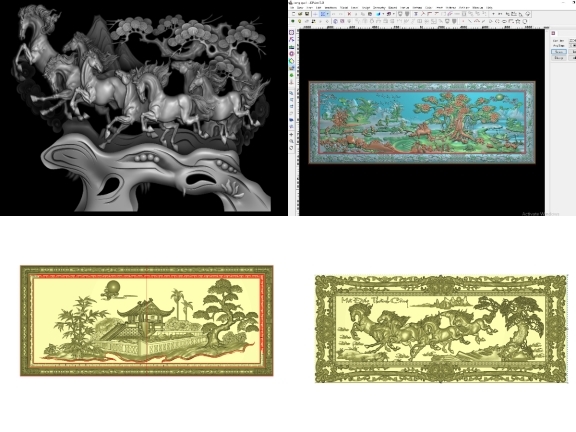 20 Bộ thiết kế Mẫu Jdpaint Tranh CNC siêu đẹp