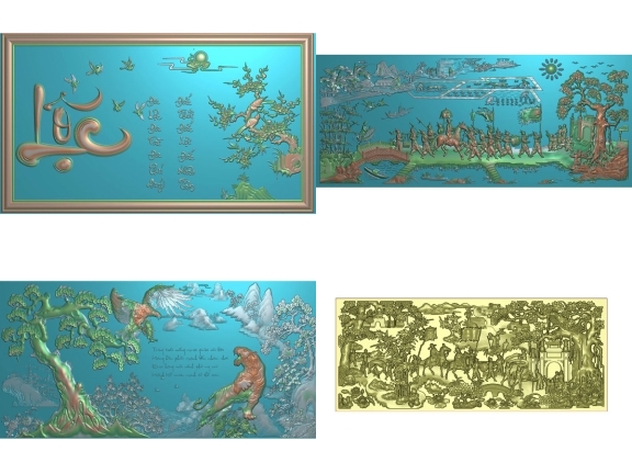 20 File Tranh CNC 3D được thiết kế tinh xảo và bắt mắt thiết kế trên Jdpaint