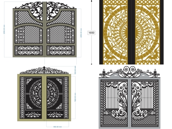 20 Mẫu Cổng 2 Cánh Đẹp Cho Không Gian Ngoại Thất