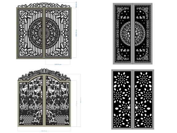 20 Mẫu Cổng 2 Cánh Tự Do – Giải Pháp Kiến Trúc