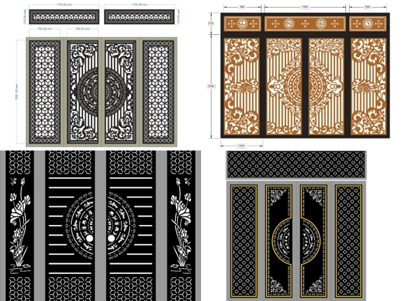 20 Mẫu Cổng 4 Cánh Bền Đẹp Theo Thời Gian