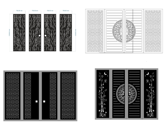 20 Mẫu Cổng 4 Cánh CNC Nhà Phố Đẹp – Giải Pháp Bảo Vệ Hoàn Hảo