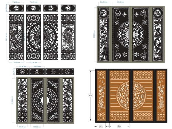 20 Mẫu Cổng 4 Cánh Đẹp – Lựa Chọn Phổ Biến Cho Nhà Ở