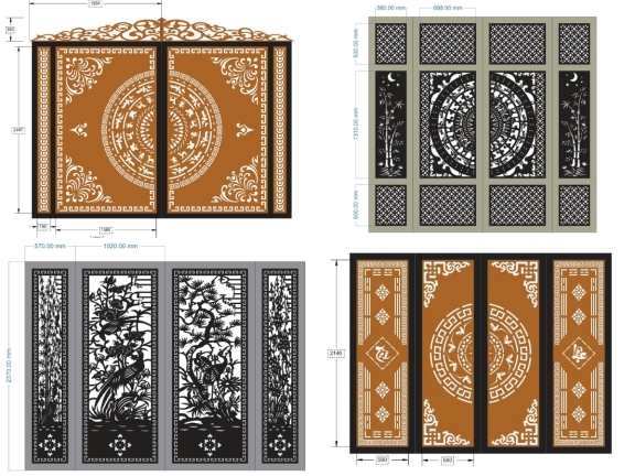 20 Mẫu Cổng 4 Cánh Đẹp Cho Nhà Ở Hiện Nay