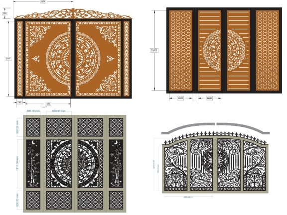 20 mẫu cổng 4 cánh mới nhất hiện nay